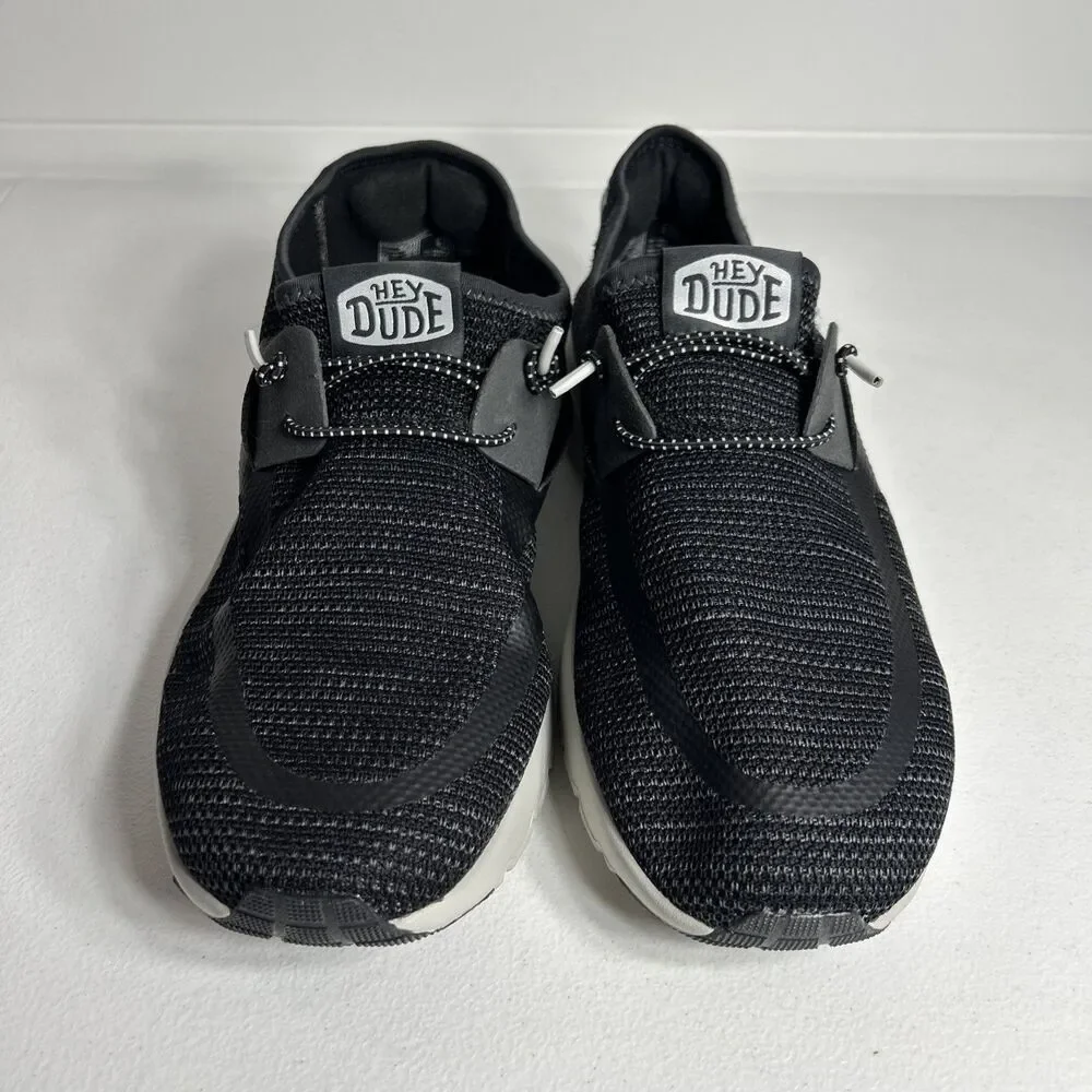 Hey Dude Men's Shoes Size 10 M Black/Multi Sirocco Stretch Sox Comf
